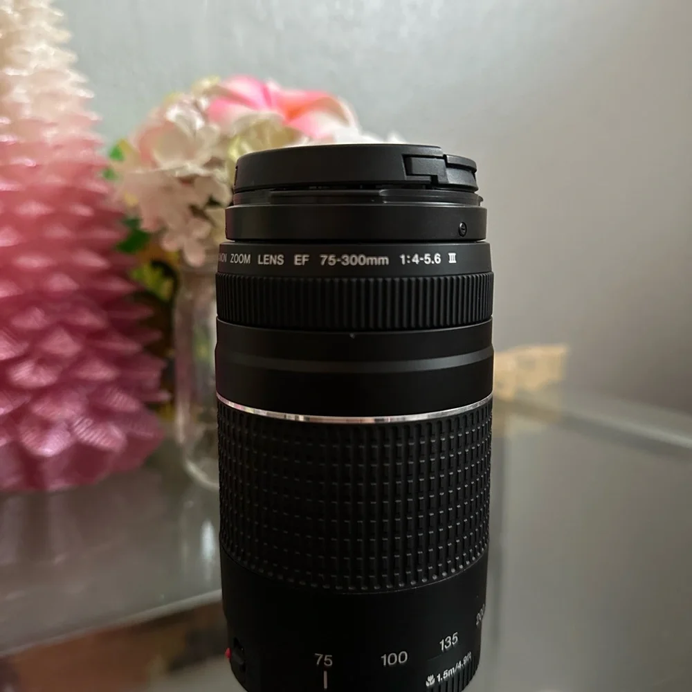 Canon EOS Rebel T7 Digital Camera with 18-55 mm and 75-300 lens